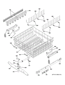 03 - Upper Rack Assembly parts for Ge Dishwasher PDW8612N00SS from AppliancePartsPros.com