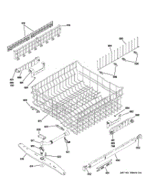03 - Upper Rack Assembly parts for Ge Dishwasher PDW8400J03CC from AppliancePartsPros.com
