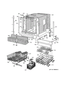02 - Basket & Wrap Assembly parts for Ge Dishwasher ZBD6500G01SS from AppliancePartsPros.com