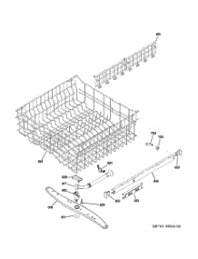 03 - Upper Rack Assembly parts for Ge Dishwasher PDW8680N00SS from AppliancePartsPros.com