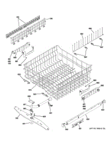03 - Upper Rack Assembly parts for Ge Dishwasher PDW8600J10CC from AppliancePartsPros.com