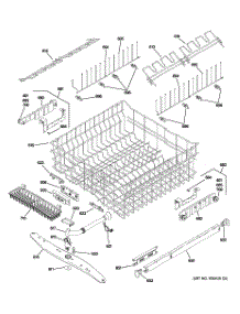 03 - Upper Rack Assembly parts for Ge Dishwasher PDW8700J03BB from AppliancePartsPros.com