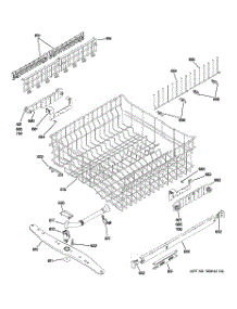 03 - Upper Rack Assembly parts for Ge Dishwasher PDW8480N20SS from AppliancePartsPros.com