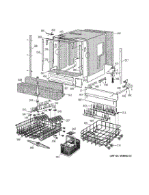 02 - Basket & Wrap Assembly parts for Ge Dishwasher ZBD6700G01WW from AppliancePartsPros.com