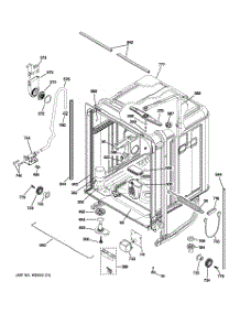 02 - Body Parts parts for Ge Dishwasher PDW8510J03BB from AppliancePartsPros.com