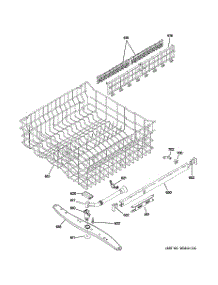 03 - Upper Rack Assembly parts for Ge Dishwasher PDW8510J03BB from AppliancePartsPros.com