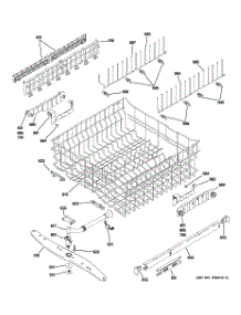 03 - Upper Rack Assembly parts for Ge Dishwasher PDW8500J00WW from AppliancePartsPros.com