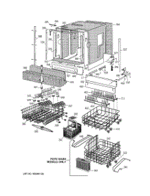 02 - Basket & Wrap Assembly parts for Ge Dishwasher ZPRO7000SK00 from AppliancePartsPros.com