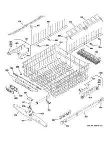 03 - Upper Rack Assembly parts for Ge Dishwasher PDW8900N00WW from AppliancePartsPros.com