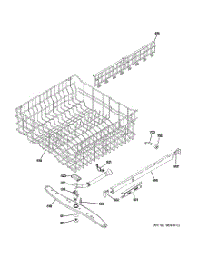 03 - Upper Rack Assembly parts for Ge Dishwasher PDW8200J01CC from AppliancePartsPros.com