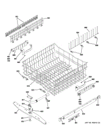 03 - Upper Rack Assembly parts for Ge Dishwasher PDW8480J00SS from AppliancePartsPros.com