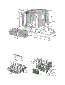 02 - Basket & Wrap Assembly parts for Ge Dishwasher ZBD7005G04II from AppliancePartsPros.com