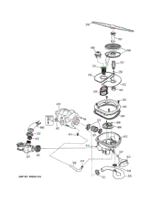 04 - Sump Assembly parts for Ge Dishwasher ZBD7005G04II from AppliancePartsPros.com
