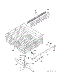 03 - Upper Rack Assembly parts for Ge Dishwasher PDW8510J01WW from AppliancePartsPros.com