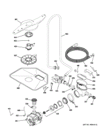 05 - Motor-Pump Mechanism parts for Ge Dishwasher PDW8510J01WW from AppliancePartsPros.com