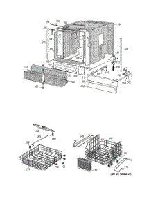 02 - Basket & Wrap Assembly parts for Ge Dishwasher ZBD7105G02SS from AppliancePartsPros.com