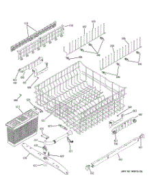 03 - Upper Rack Assembly parts for Ge Dishwasher PDW7700J03WW from AppliancePartsPros.com