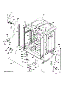 02 - Body Parts parts for Ge Dishwasher PDW8400J03WW from AppliancePartsPros.com