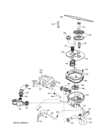 04 - Sump Assembly parts for Ge Dishwasher PDW8000G03WW from AppliancePartsPros.com