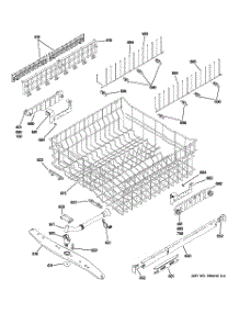 03 - Upper Rack Assembly parts for Ge Dishwasher PDW8612J03BB from AppliancePartsPros.com
