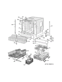 02 - Basket & Wrap Assembly parts for Ge Dishwasher PDW8000G0BB from AppliancePartsPros.com