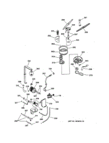03 - Motor-Pump & Spray Arm Assembly parts for Ge Dishwasher ZBD5700F00BB from AppliancePartsPros.com