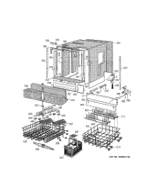 02 - Basket & Wrap Assembly parts for Ge Dishwasher ZBD7100G02SS from AppliancePartsPros.com