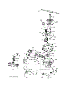 04 - Sump Assembly parts for Ge Dishwasher ZBD7100G02SS from AppliancePartsPros.com