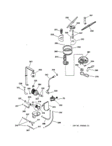 03 - Motor-Pump & Spray Arm Assembly parts for Ge Dishwasher ZBD5900F01SS from AppliancePartsPros.com