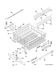 03 - Upper Rack Assembly parts for Ge Dishwasher ZBD8920P30SS from AppliancePartsPros.com