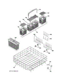 04 - Lower Rack Assembly parts for Ge Dishwasher ZBD8920P30SS from AppliancePartsPros.com