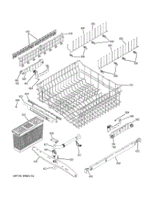 03 - Upper Rack Assembly parts for Ge Dishwasher PDW7912N10WW from AppliancePartsPros.com