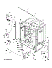 02 - Body Parts parts for Ge Dishwasher GDWT100R00BB from AppliancePartsPros.com