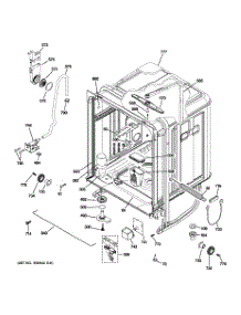 02 - Body Parts parts for Ge Dishwasher EDWF800P00BB from AppliancePartsPros.com