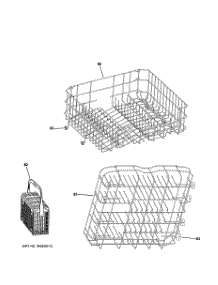 03 - Rack Assemblies parts for Ge Dishwasher PDW1800N01WW from AppliancePartsPros.com