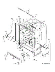 02 - Cabinet parts for Ge Dishwasher PDW7800J01WW from AppliancePartsPros.com