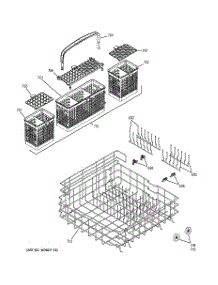 03 - Upper Rack Assembly parts for Ge Dishwasher PDW7800J01WW from AppliancePartsPros.com