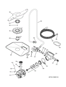 05 - Motor-Pump Mechanism parts for Ge Dishwasher PDW7800J01WW from AppliancePartsPros.com