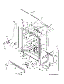 02 - Body Parts parts for Ge Dishwasher PDW7800G00CC from AppliancePartsPros.com