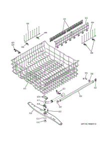 03 - Upper Rack Assembly parts for Ge Dishwasher PDW7800G00CC from AppliancePartsPros.com