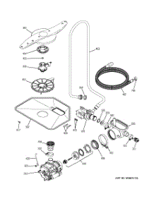 05 - Motor-Pump Mechanism parts for Ge Dishwasher PDW7800G00CC from AppliancePartsPros.com