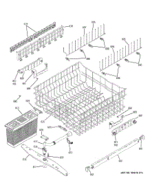 03 - Upper Rack Assembly parts for Ge Dishwasher PDW7800N00CC from AppliancePartsPros.com
