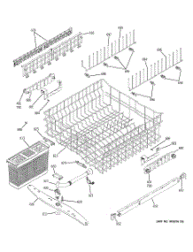03 - Upper Rack Assembly parts for Ge Dishwasher PDW7800J03BB from AppliancePartsPros.com