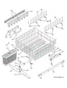 03 - Upper Rack Assembly parts for Ge Dishwasher PDW7800J10CC from AppliancePartsPros.com