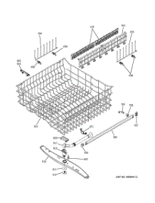 03 - Upper Rack Assembly parts for Ge Dishwasher PDW7880G00SS from AppliancePartsPros.com