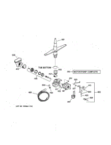 03 - Motor-Pump Mechanism parts for Ge Dishwasher GSDL622F01BB from AppliancePartsPros.com
