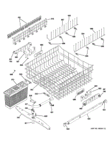 03 - Upper Rack Assembly parts for Ge Dishwasher PDW7880P00SS from AppliancePartsPros.com