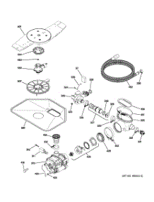 05 - Motor-Pump Mechanism parts for Ge Dishwasher PDWF500P00WW from AppliancePartsPros.com