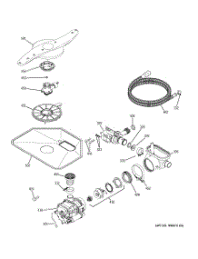 05 - Motor-Pump Mechanism parts for Ge Dishwasher VLD4209L20SS from AppliancePartsPros.com