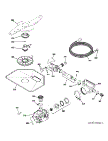 05 - Motor-Pump Mechanism parts for Ge Dishwasher GLD5860P10SS from AppliancePartsPros.com